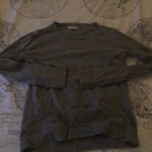 JCREW gray crewneck sweater